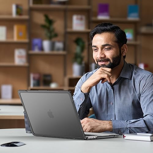 Miniatura 8 de Batianda Funda de protección definitiva para M3 MacBook Air de 15 pulgadas 2024 A3114 2023 modelo M2 A2941, bordes de fibra de carbono mate, a