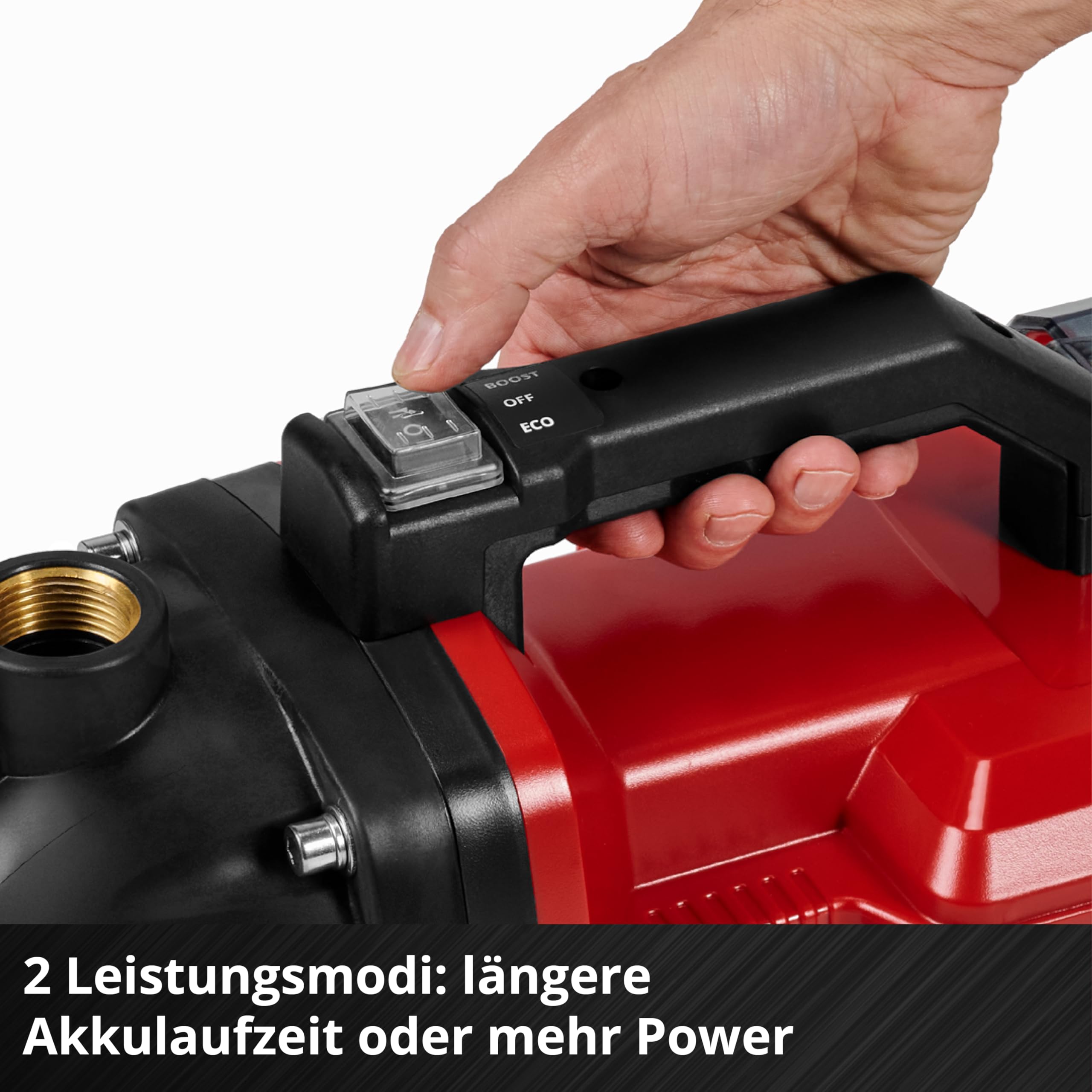 Einhell Akku-Gartenpumpe AQUINNA 36/30 Set Power X-Change (36 V, 3000 L/h Fördermenge, max. 26 m Förderhöhe, ECO-Schalter, inkl. 4 m Saugschlauch, ohne Akkus)