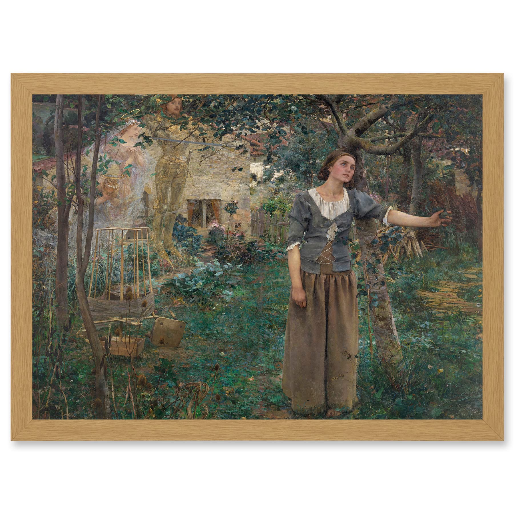 Artery8 Jules Bastien-Lepage Joan Of Arc Painting Artwork Framed Wall Art Print A4
