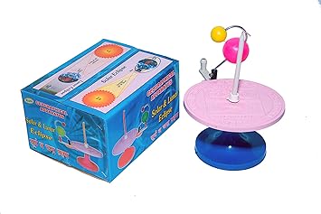 JUNIOR SCIENTIST Solar and Lunar Eclipse Apparatus - Scientific Laboratory Educational Equipment - Model - Tinkering LAB Model - School LAB Model - Teacher's Learning Material - TLM Model