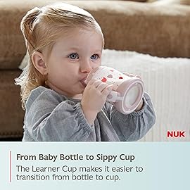 NUK Learner Cup, 6+ Months, Timeless Collection, Amazon Exclusive, 5 Oz, Pack of 2 - BPA Free, Spill Proof Sippy Cup