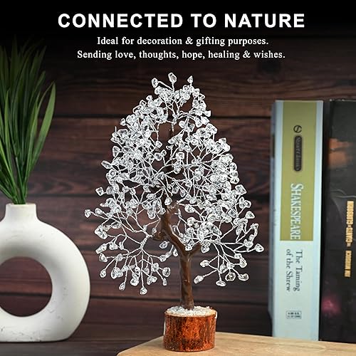 Miniatura 3 de Árbol de cristal de cuarzo transparente para energía positiva Piedras curativas de chakras, cristal y piedras preciosas transparentes para corona,