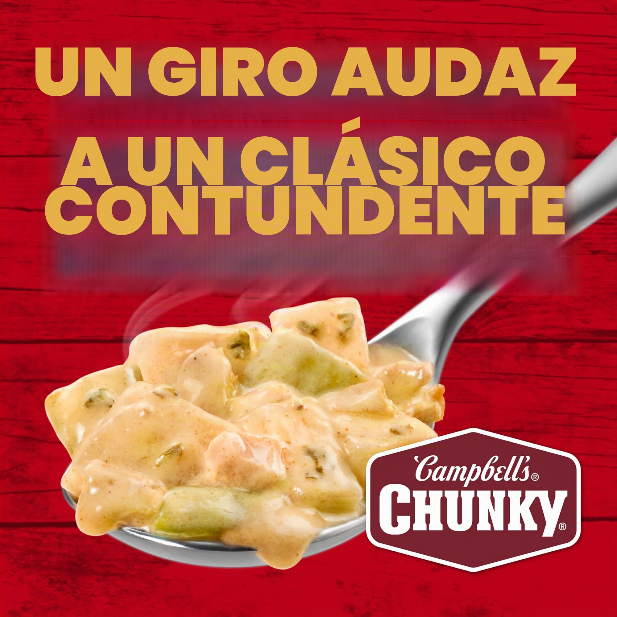 Campbell's Sopa gruesa, sopa de mariscos sazonada Old Bay, lata de 18 onzas