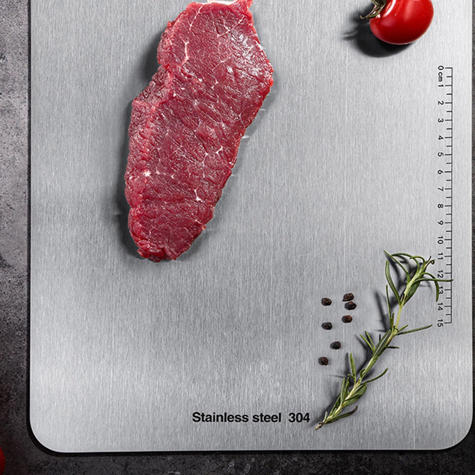 Placas de picar de acero inoxidable resistentes multiusos para cocineros domésticos y profesionales de la cocina