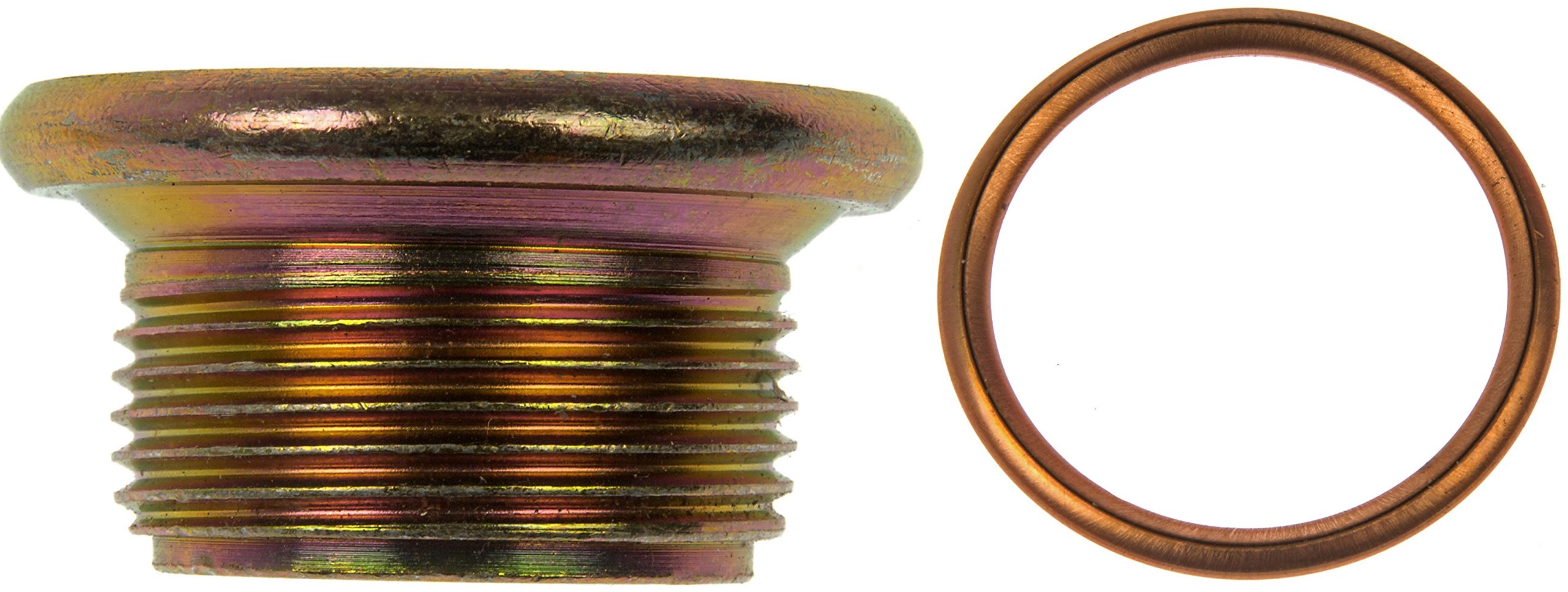Dorman 090-099 Oil Drain Plug Standard M26-1.50, Head Size 14Mm Compatible with Select Volvo Models, 5 Pack - OIL DRAIN PLUG - Oil Drain Plug Standard M26-1.50, Head Size 14Mm - Oil Pan Drain Plug - This replacement engine oil drain plug is a direct replacement for a damaged or worn original equipment drain plug, precisely matching the thread pitch to ensure a quality seal. - Volvo 1987-80, Volvo 1975-70 - Oil Drain Plug Standard M26-1.50, Head Size 14Mm