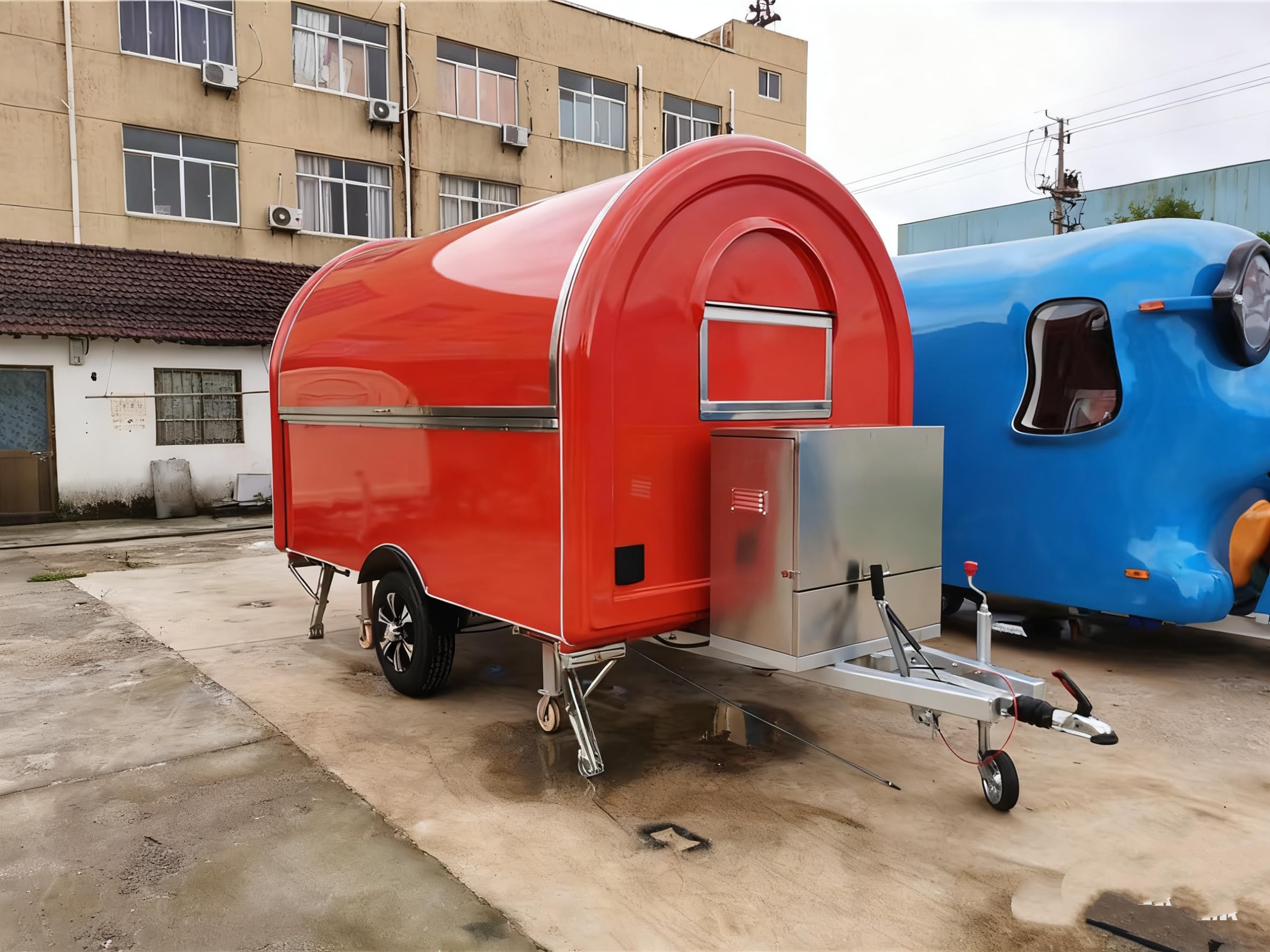 Food Truck Mobile Kitchen Trailer Commercial Service Unit