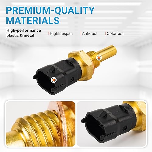 Miniatura 3 de BlueStars Sensor de temperatura del refrigerante del motor 213-4777 de alta calidad, fácil de instalar, para Buick Cadillac Chevy GMC Saturn -