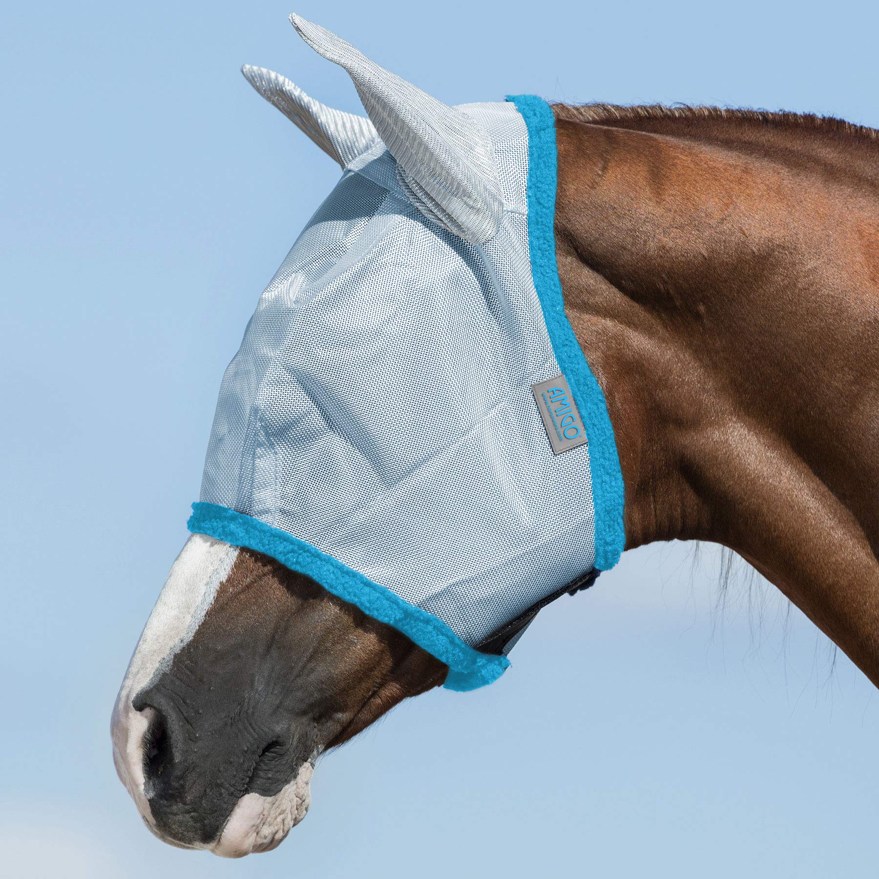 Masque anti-mouches pony AMIGO contre les yeux larmoyants et les insectes