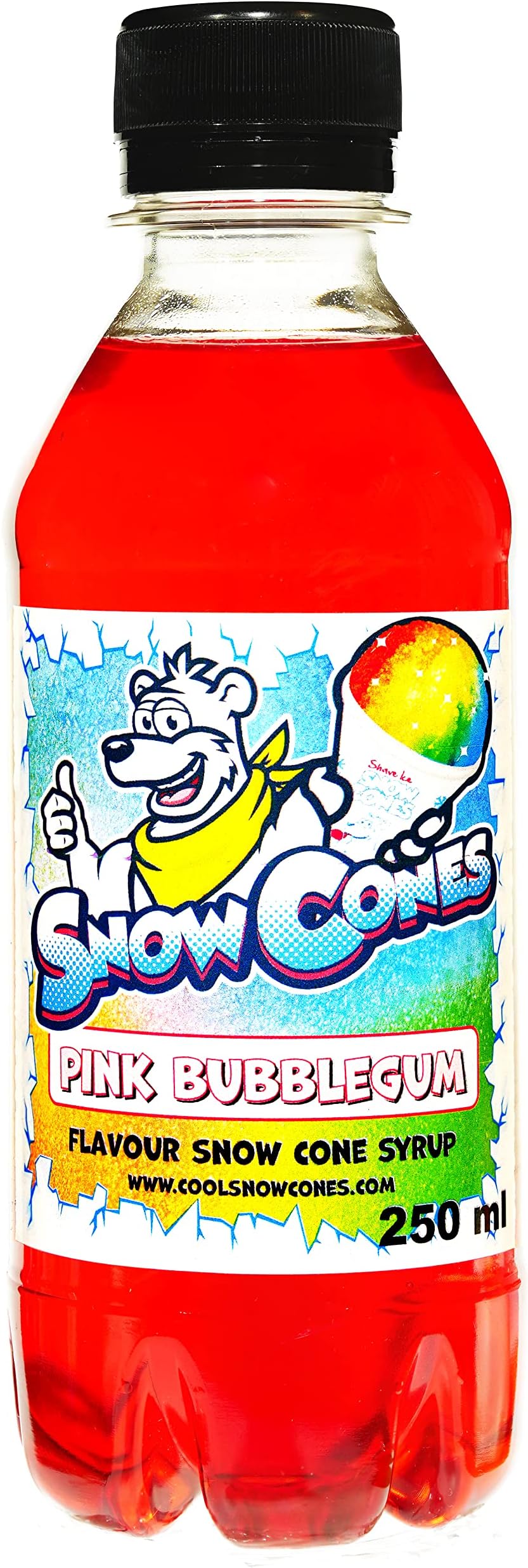 Slush Snow Cone Syrup - Compatible with ALL Slush Puppy Machines 250ml Bottles Pick Your Flavour (Pink Bubblegum)