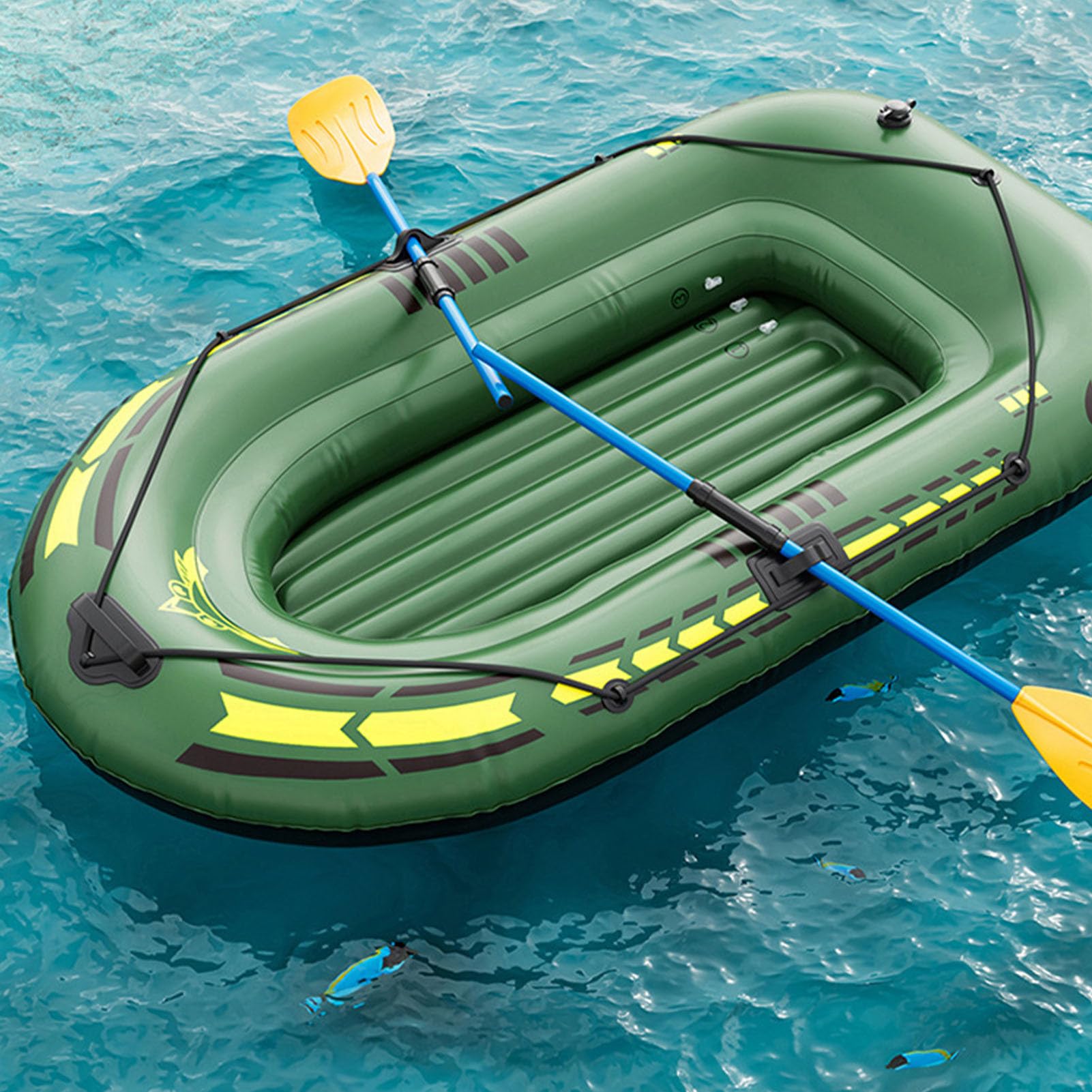 Bateaux gonflables pour Adultes, Bateau à exploser, Radeau de pêche | gonflable, pompe à pied,pagaie, kit de réparation,soupape d'air, de deux personnes en PVC, outil de plongée, aventures