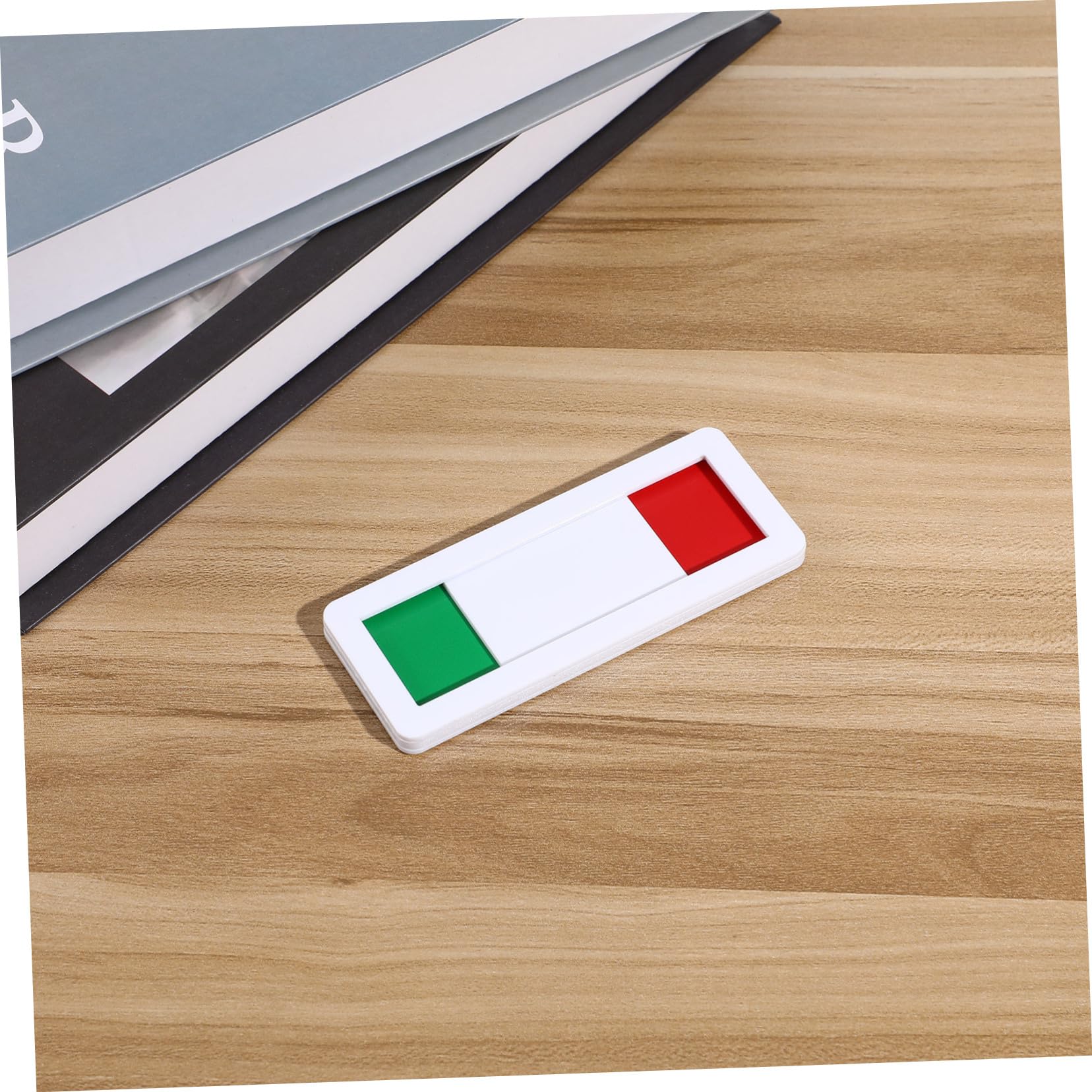 WOONEKY Sliding Door Sign Privacy Indicator Status Switch Sign for Office Bathroom Conference Room Acrylic Material Easy to Read Red Green Slider Door 4 X 1.6 Inch - Image 2