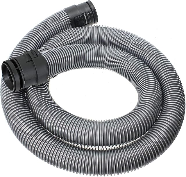 SPARES2GO 2.0m Pipe Hose compatible with Miele C1 Classic Junior Ecoline Powerline Vacuum Cleaner (38mm, Silver)