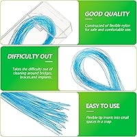 Vista 4 de Enhebradores de hilo dental, enhebrador de ortodoncia, herramienta de acceso Ultraclean para mantener la salud bucal con frenos, puentes e 250