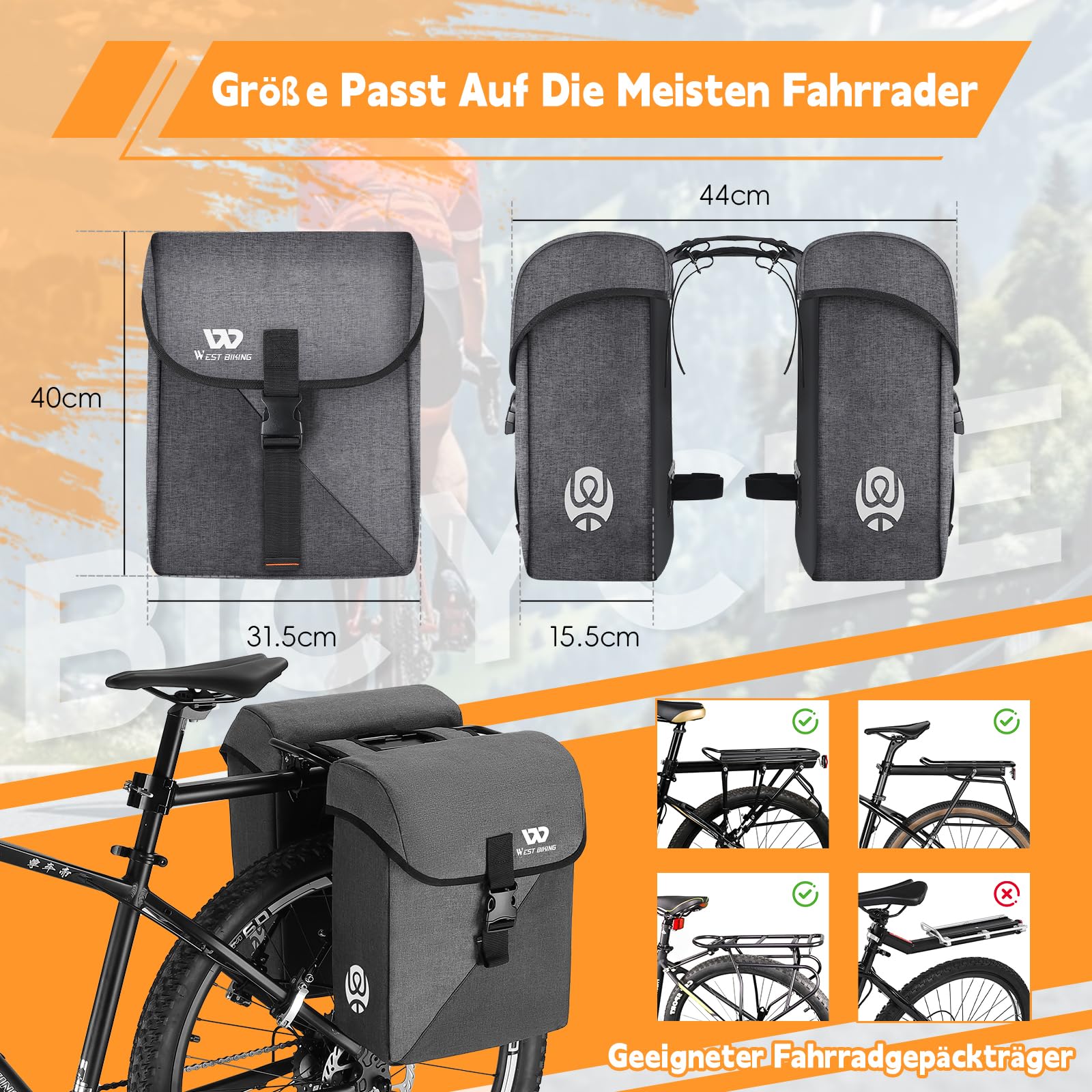 Informatie dubbele fietstassen: merken, modellen, uitvoeringen, prijzen, méér