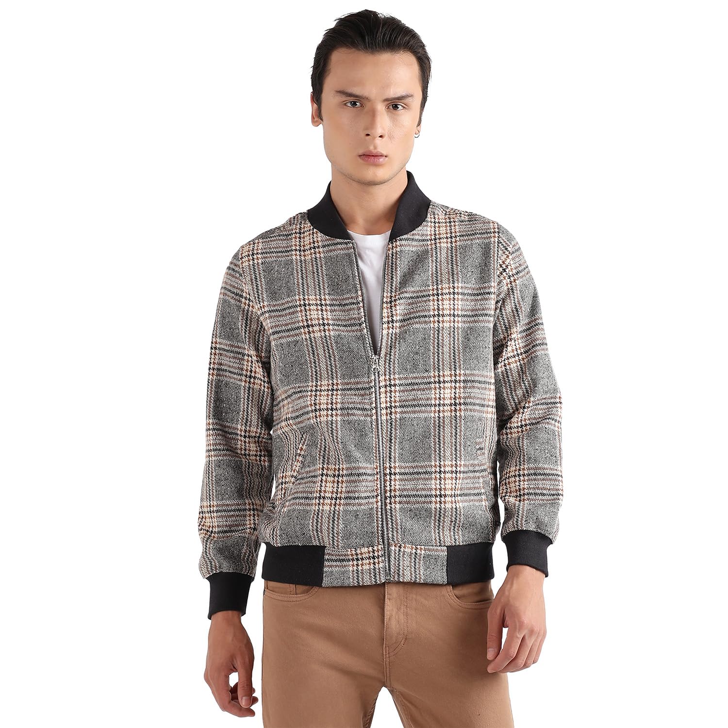 cahoot Men Cotton High Neck Standard Length Jacket-picture-55