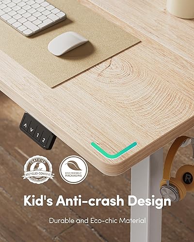 Miniatura 94 de FEZIBO - Escritorio eléctrico ajustable para trabajar sentado o de pie, 40 x 24 pulgadas, para oficina en casa, escritorio ergonómico para Negro