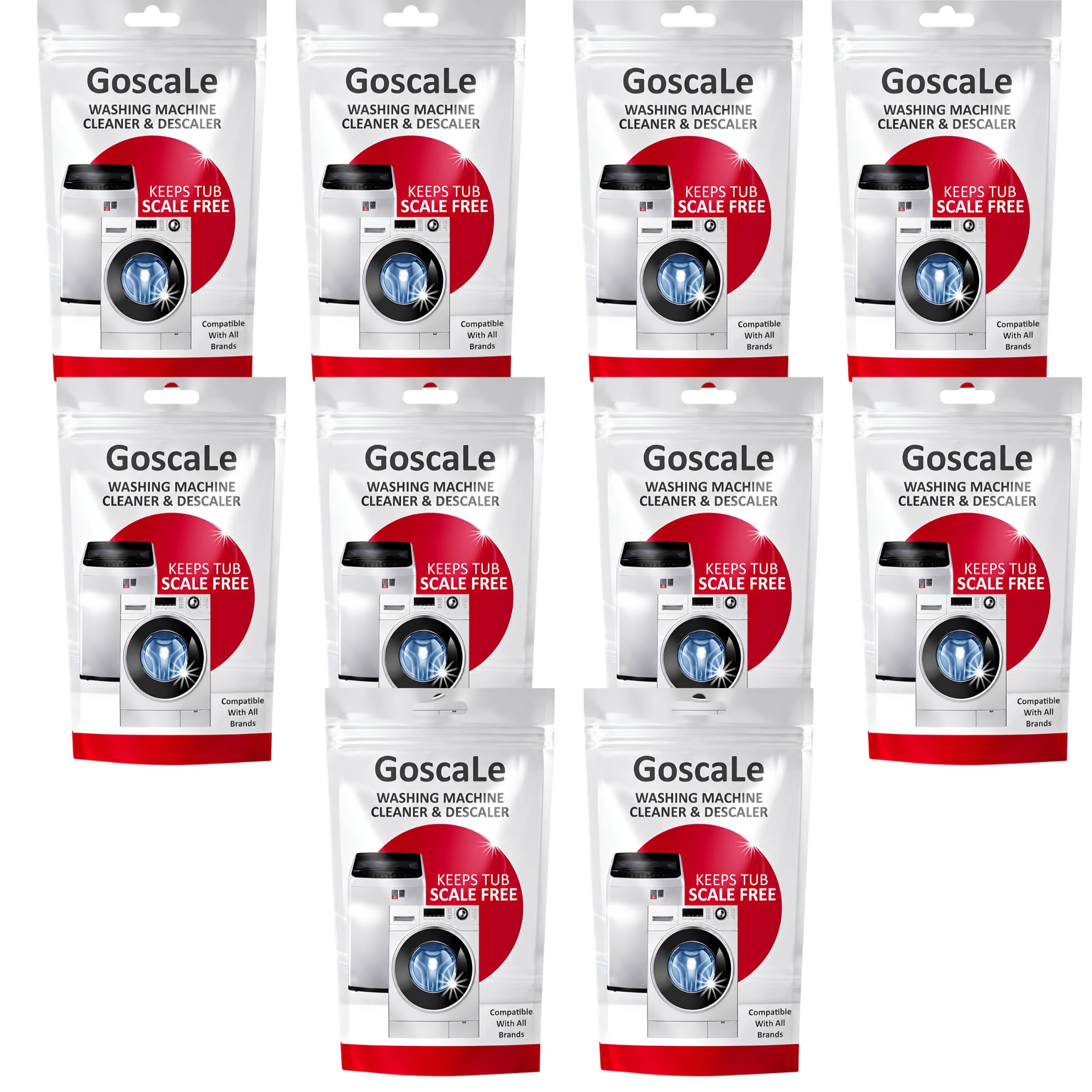 LG Washing Machine Cleaner Powder 100 gm | Drum Cleaner, Tub Cleaner & Descaler for Front Load & Top Load Washing Machines | Easy to Use Cleaning Powder| Pack of 10-image-24