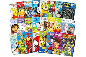 Kids Coloring Books: Bulk 24-Pack for Ages 4-8, Classroom Prizes and Pre-K Favors