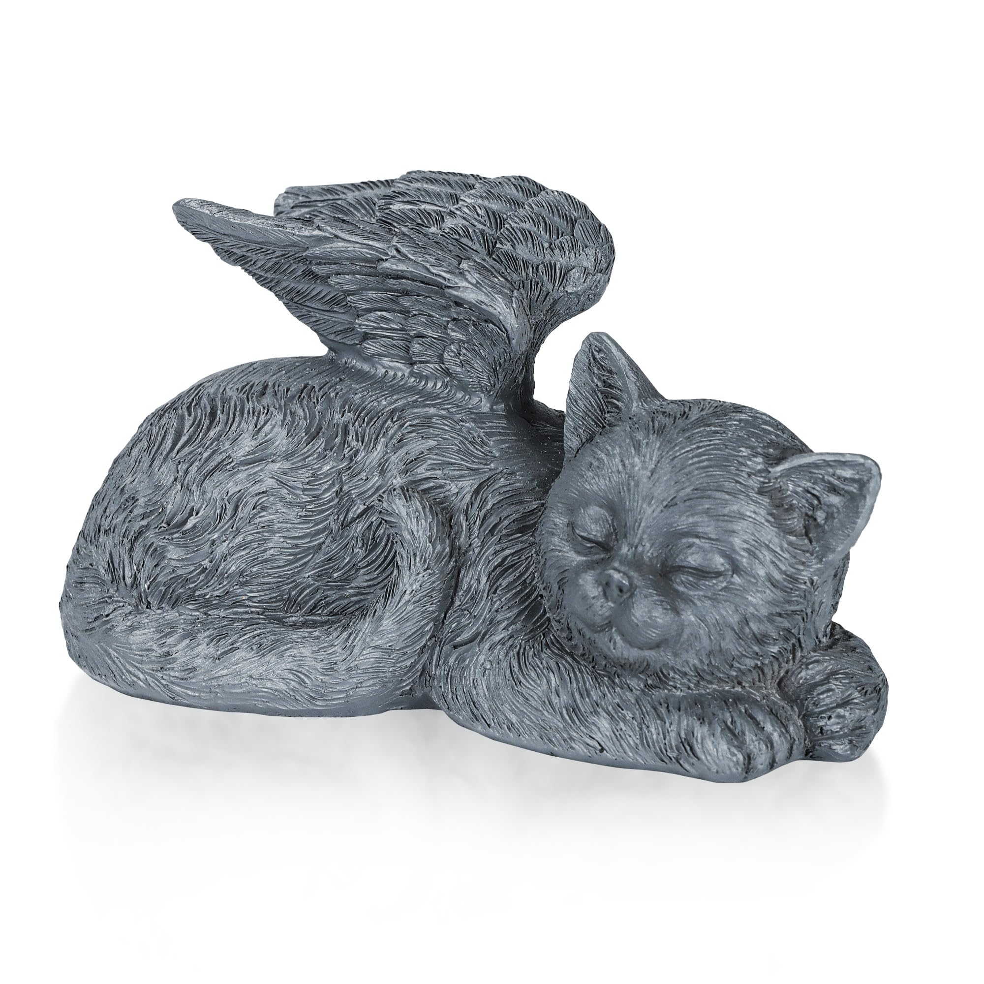 Gatto Monumento Pietra Commemorativa Tomba Pennarello Tributo Statua Indoor Memorial Resina