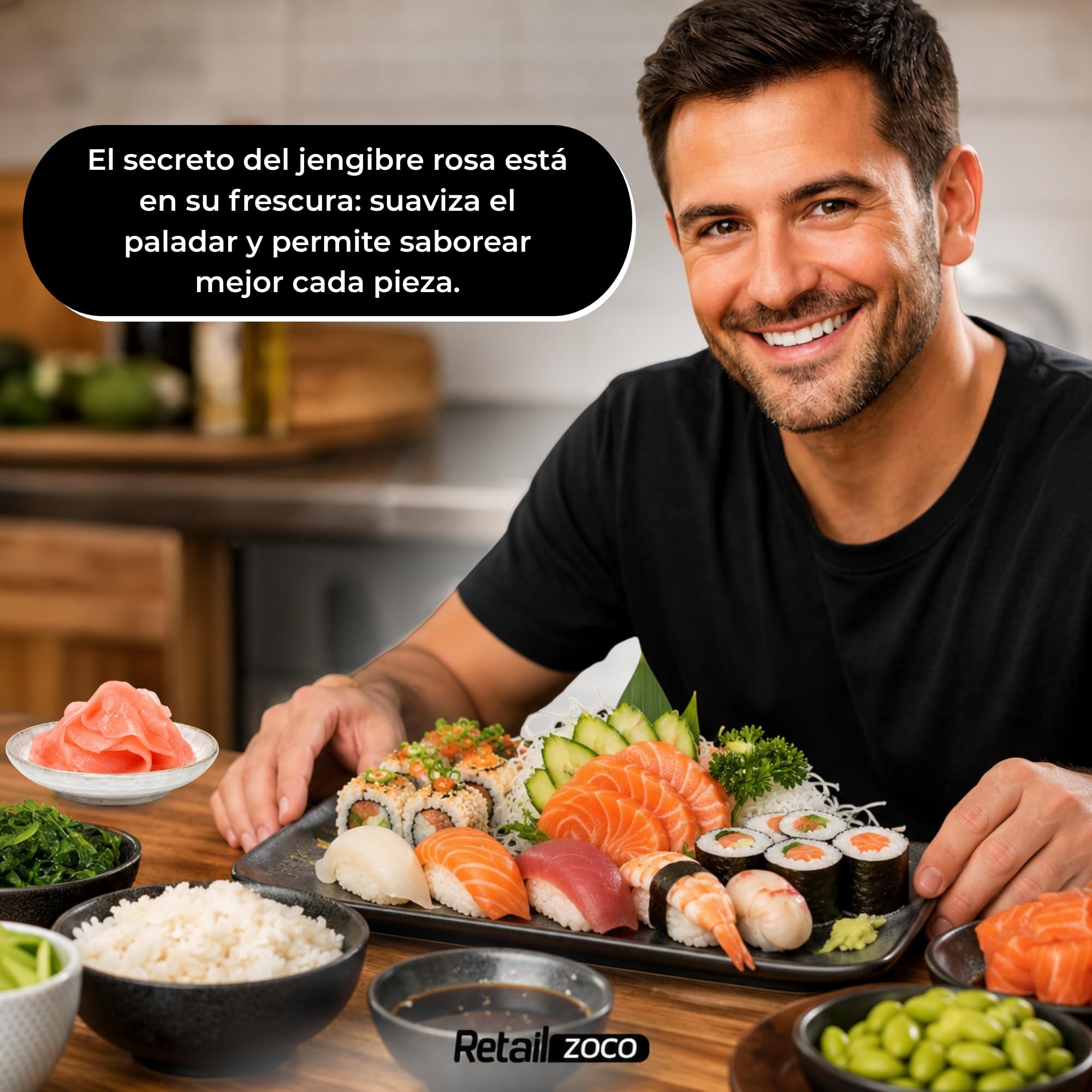 Jengibre rosa encurtido beni shoga para sushi okonomiyaki yakisoba sashimi 190g