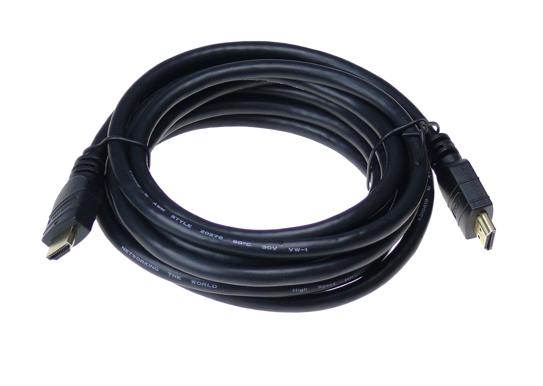 NTW 10ft. High Speed HDMI Cable 28 AWG w/Ethernet, High Definition, Gold Plated Connector, v. 1.4 M-M - NHDMI4-010/28