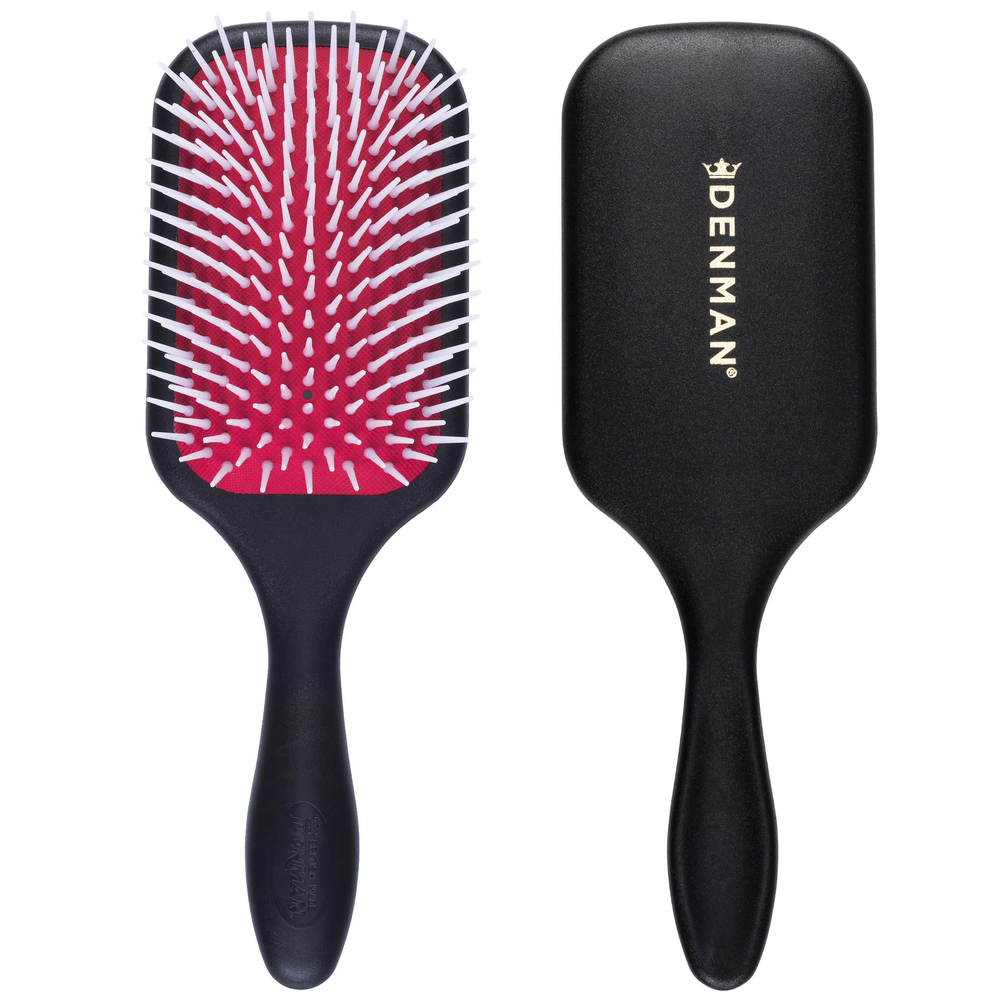Denman Detangling & Styling Paddle Brush – Wet or Dry Hair Detangler & Styler for Curly, Coily, Straight, Thick & Long Hair – Ideal for Women & Men