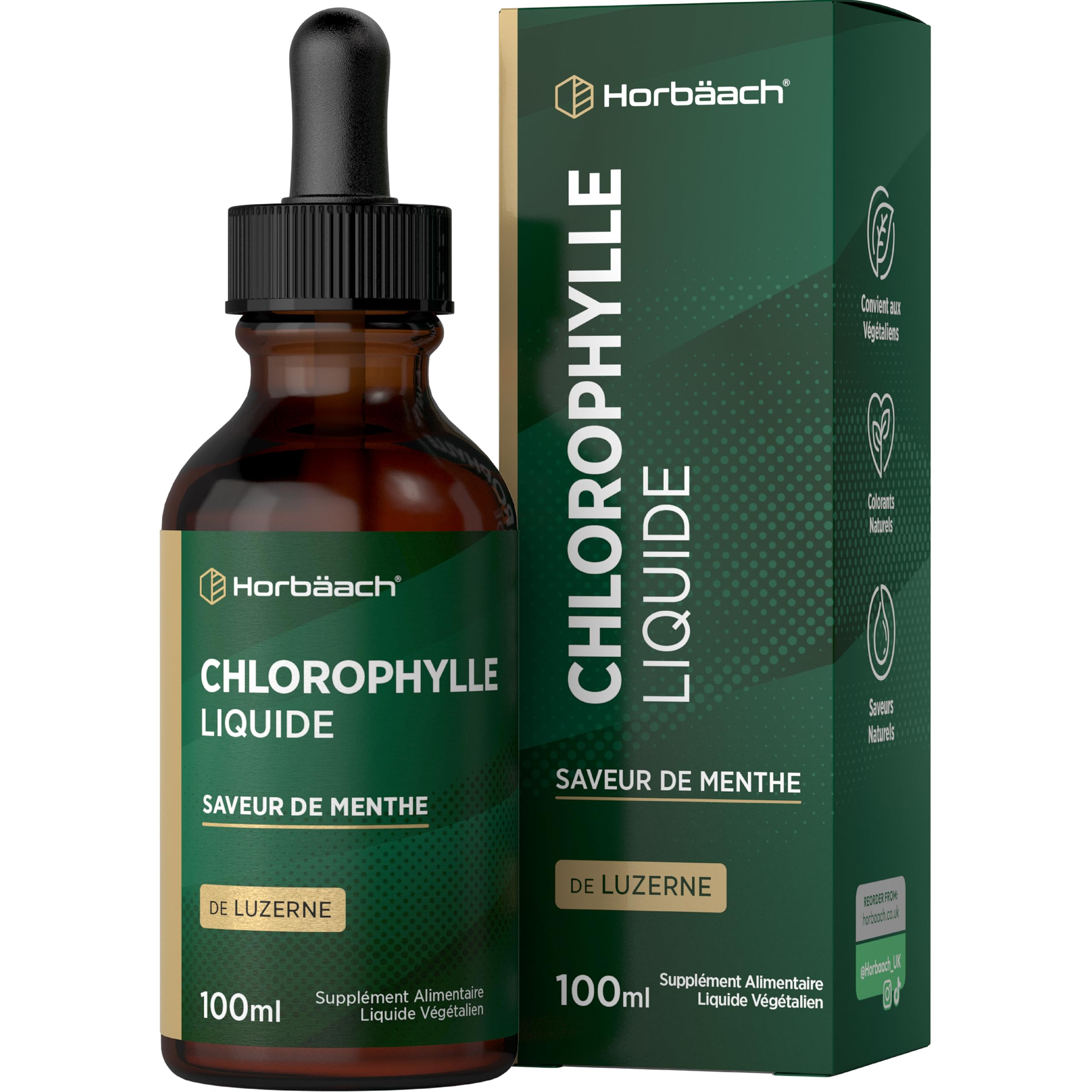Chlorophylle Liquide 100ml | Luzerne Complment Alimentaire | Vegan Chlorophylle Liquide Menthe | Ultra Concentr | Chlorophyll Liquid | par Horbaach : Amazon.fr: Hygine et Sant Chlorophylle Liquide 100ml | Luzerne Complment Alimentaire | Vegan Chlorophylle Liquide Menthe | Ultra Concentr | Chlorophyll Liquid | par Horbaach : Amazon.fr: Hygine et Sant