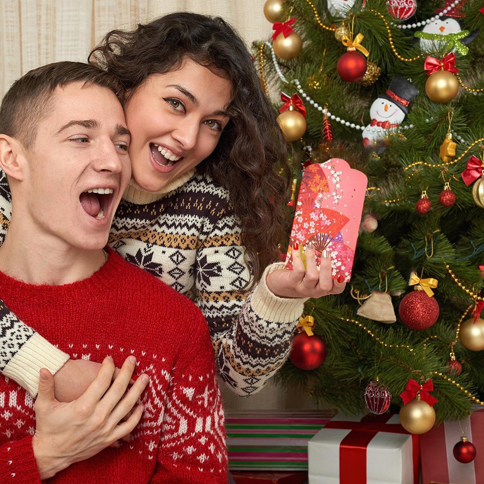 Buste rosse Capodanno cinese porta soldi giapponese 2025 pacchetto matrimoni
