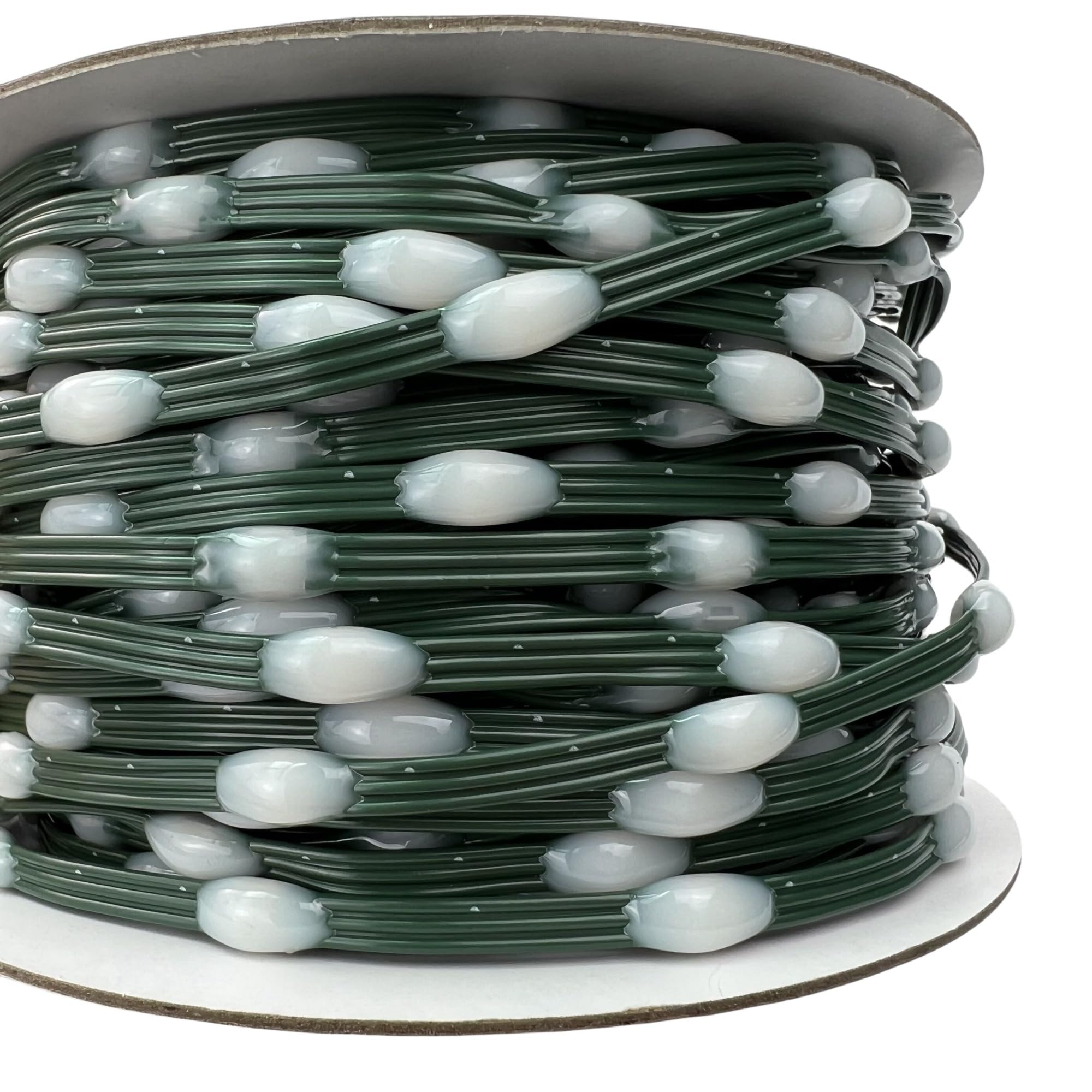 DC12V 1000/3000ct 15/20/25/30mm/50mm/100mm Pitch WS2811 LED Pebble Pixel String Light RGB Addressable Full Color IP67 Green Wire(3000ct Pixels,150MM Pitch DC12V_Individually Pixel_Green Wire)