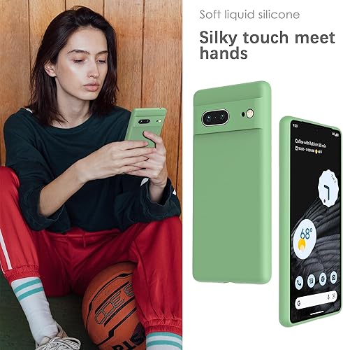 Miniatura 4 de YATWIN Funda de silicona para Google Pixel 7 5G, suave al tacto, a prueba de golpes, a prueba de polvo, antideslizante, cubierta de teléfono de