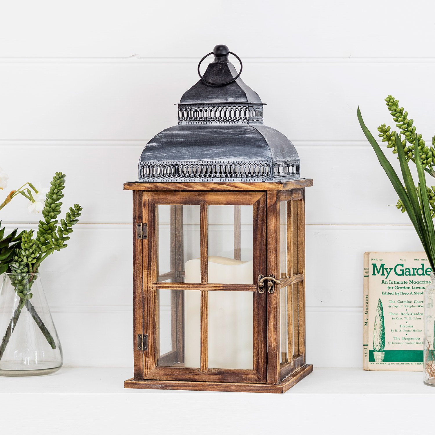 Waxinelichtje WAX LED Dark Green  2 Stuks  - Net Een Echte Kaars Deluxe Homeart