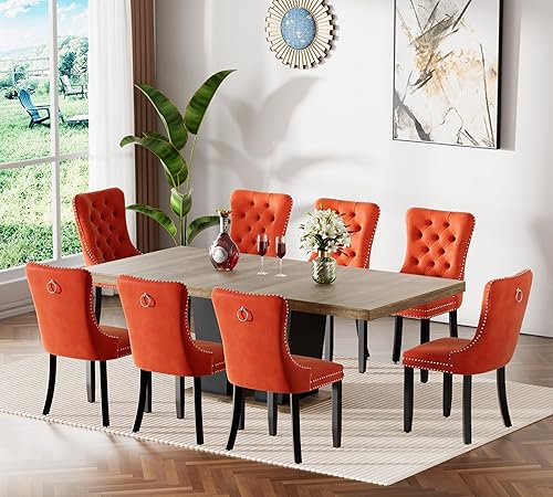 Miniatura 19 de SSLine Juego de mesas de comedor extensibles de 94.5 pulgadas para 6 personas, juego de mesa de comedor de 7 piezas, modernas mesas de cocina Blanco