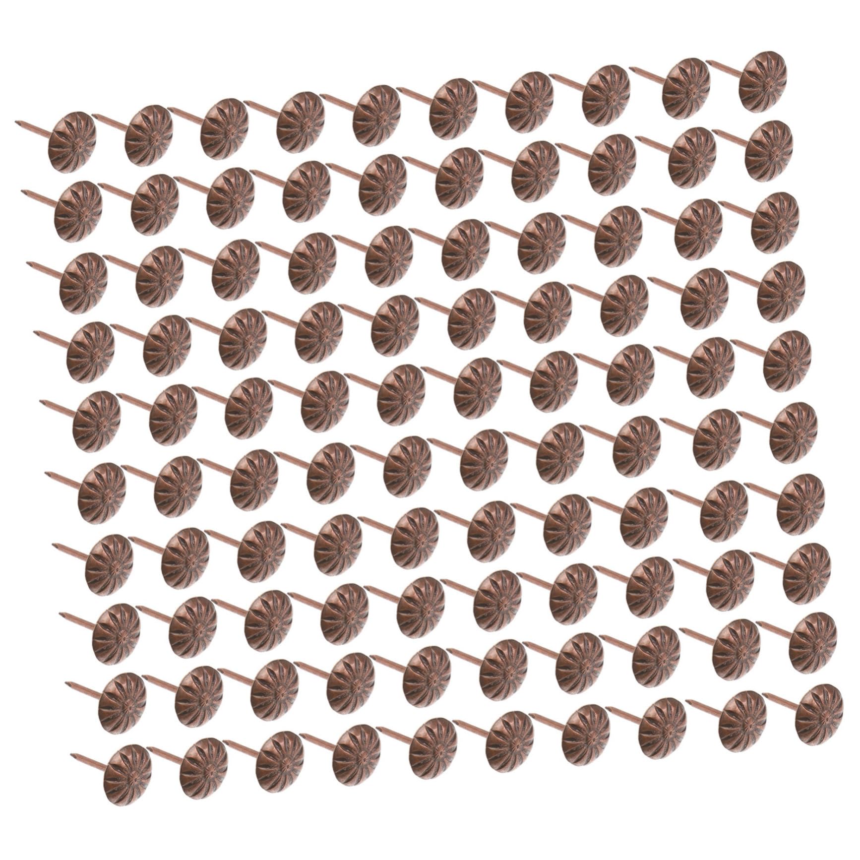 OFFSCH 300pcs Iron Decorative Nails Red Bronze Bubble Nails Upholstery Tacks for Home Furniture Decor