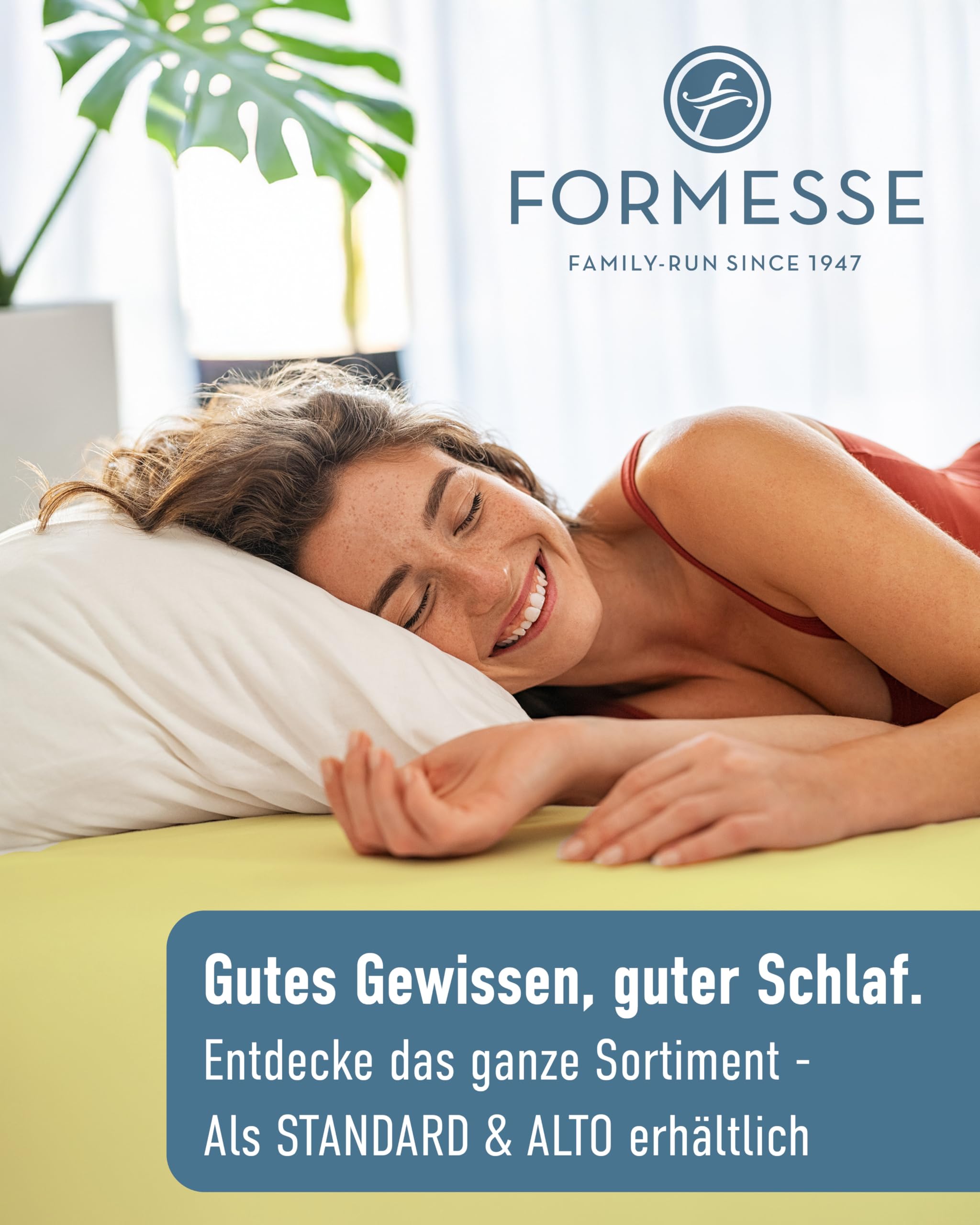 Formesse – Bella Gracia La Piccola Jersey Spannbettlaken für Topper bis 12cm Höhe - 100x190-200 cm - 97% Baumwoll-Kompaktgarn, 3% Elastan/Spannbetttuch aus Deutschland – Farbe Silber