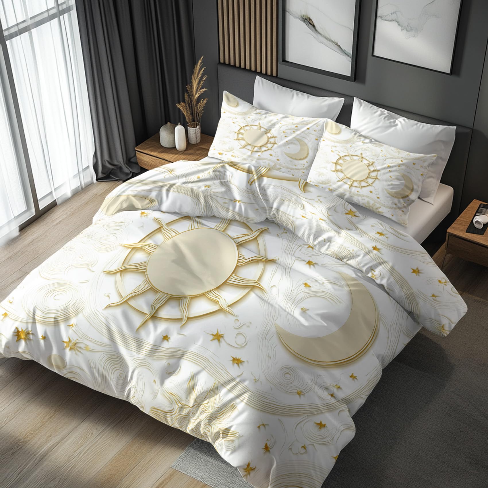 Housse de couette 200x200 fermeture éclair parure de lit 2 personnes adulte