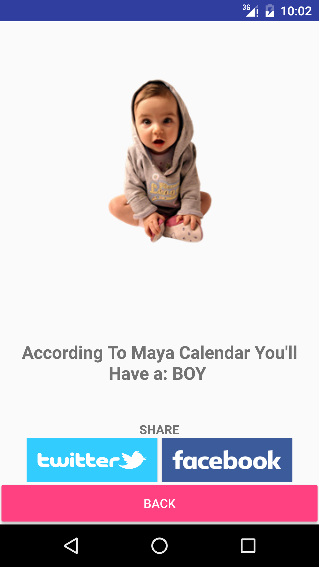 Baby Gender Predictor App on the Amazon Appstore