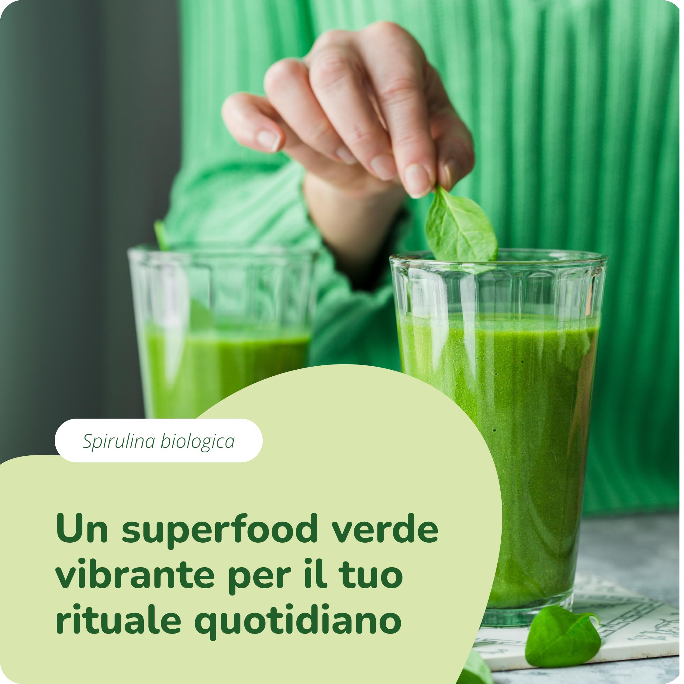 Spirulina Bio | 4.000 al giorno – 1.000 mg per compressa | 3,9% di Ficocianina | 100% Pura e Biologica | Alga Spirulin Platensis | Certificata in Laboratorio Tedesco | Vegavero®