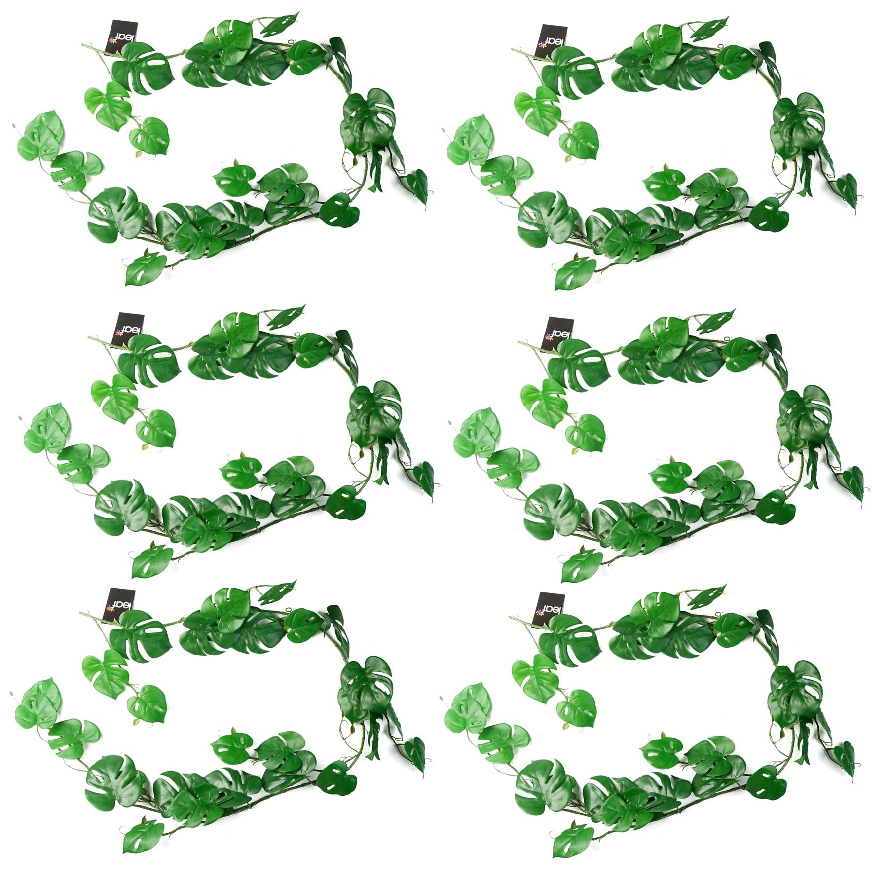 Leaf Trailing Monstera Artificial Plant 6ft Green