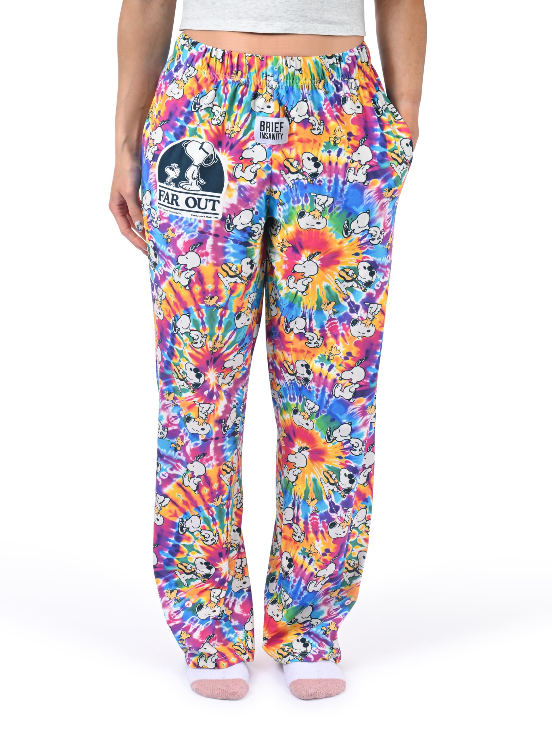 BRIEF INSANITY Weiche Pyjamahose mit Snoopy-Designs für Damen und Herren, bequeme Lounge-Pyjamahose und bequeme Pyjamahose