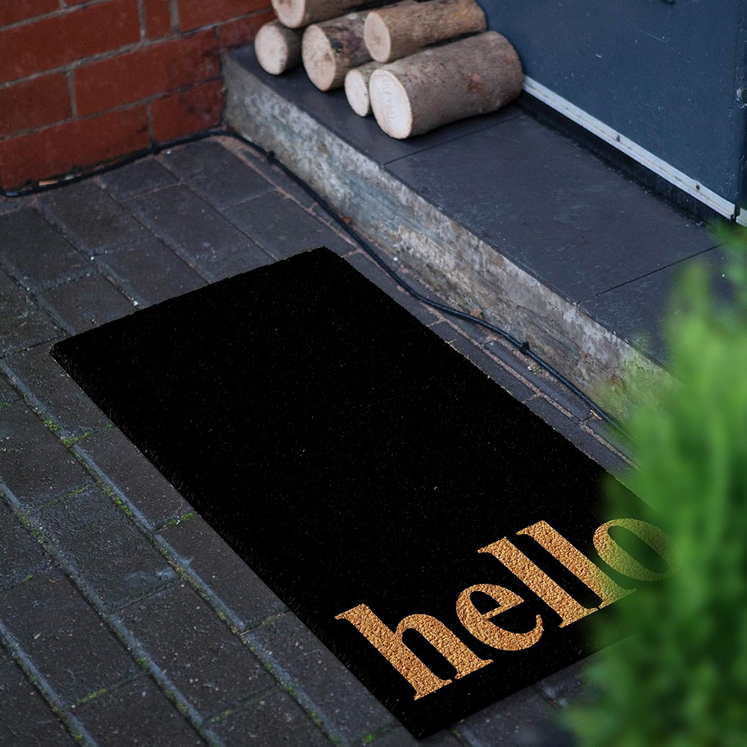 Calloway Mills AZ102642436BNB Incline Hello Doormat, 24" x 36", Black/Natural