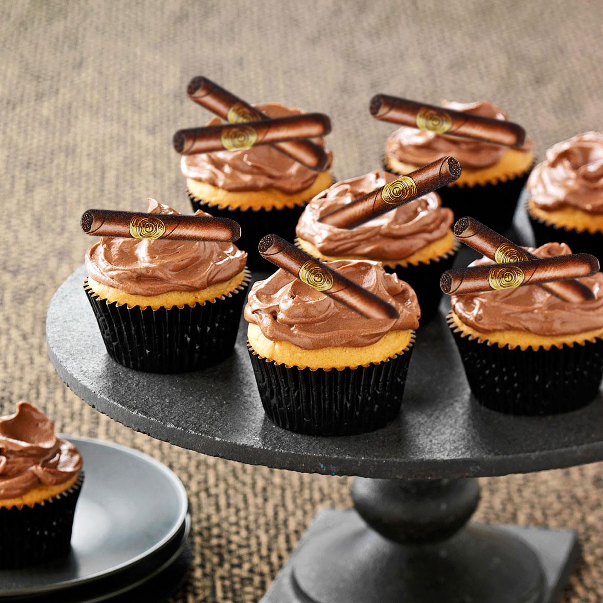 Amazon.com: Ercadio 55 PCS Edible Flat Cigarettes Party Cupcake Toppers  Picks Tobacco for Father's Day Cake Drink Topper Favor for Cigarettes Theme  Summer Family Party Decor Supplies : Grocery & Gourmet Food
