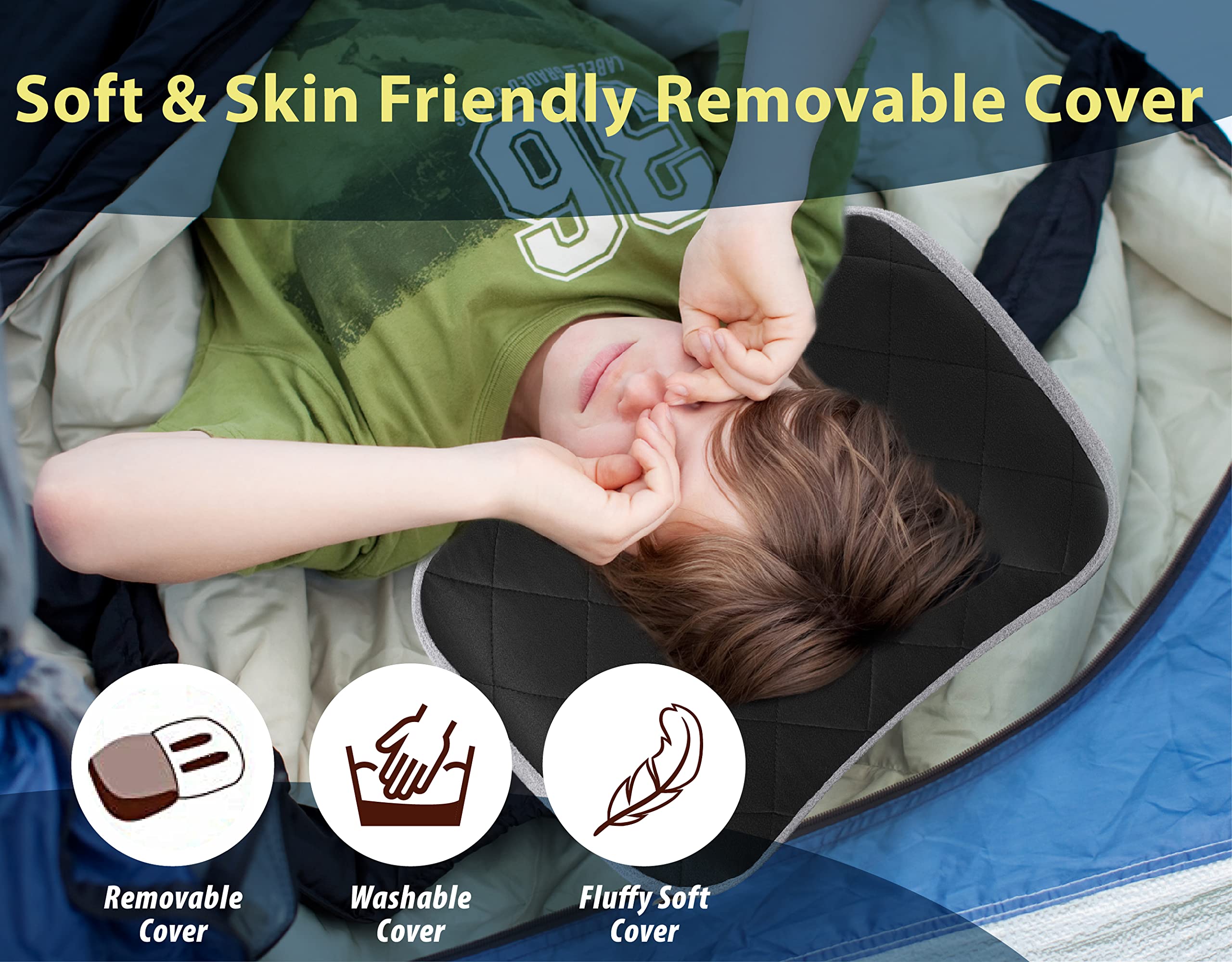 3er Set Strandkissen Aufblasbar - Camping Kissen Für Strand & Reise