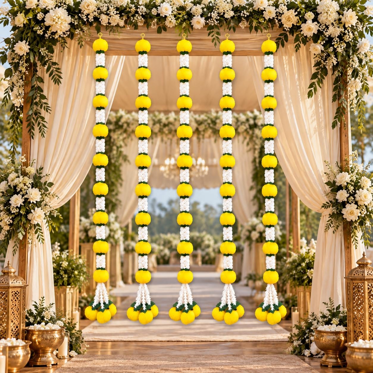 Rajasthan Marigold Garland - Diwali & Wedding Decor -8 Rajasthan Marigold Garland - Diwali & Wedding Decor -8