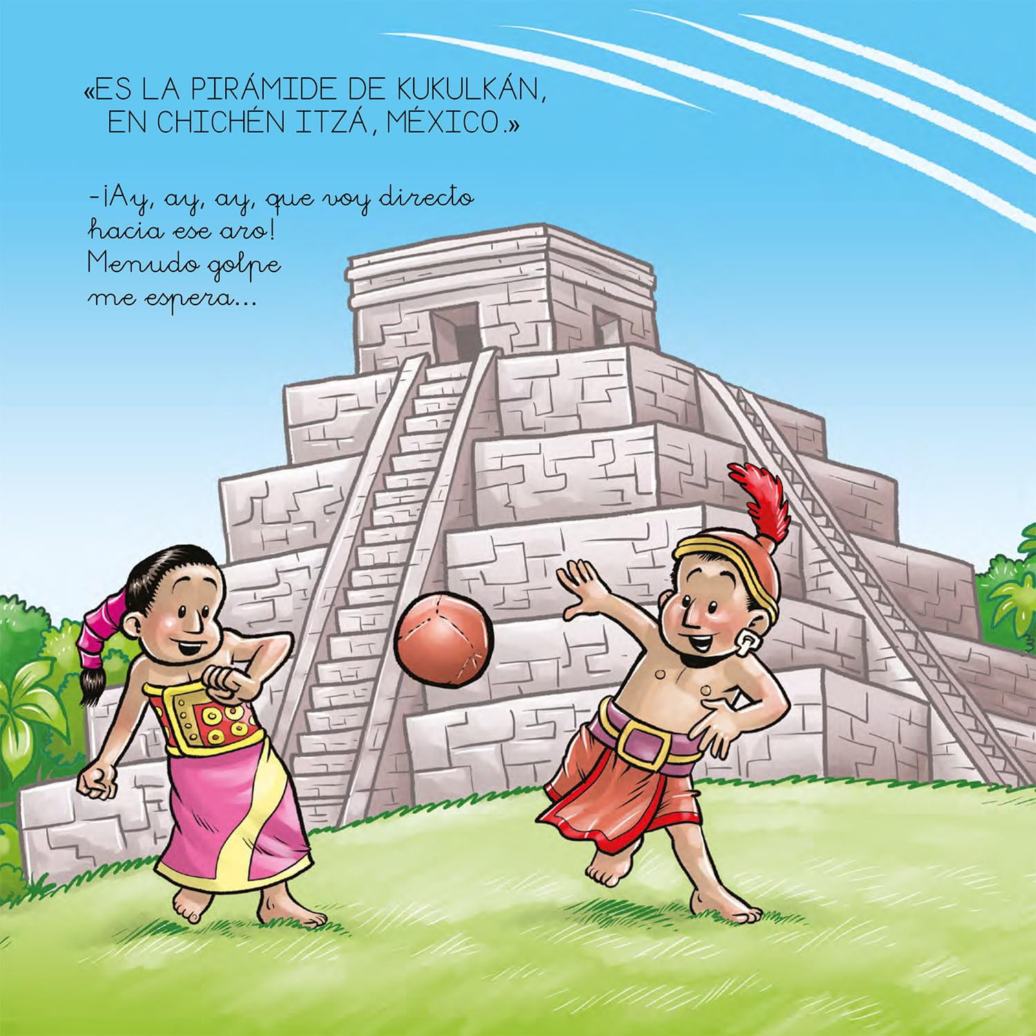 Pascual el dragón descubre América - Libros para niños en letra ligada, manuscrita, cursiva: Cuentos interactivos para conocer culturas: 4 (Aprende a leer en letra ligada)