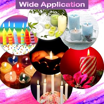 Renfio 16 Colors Candle Dye - 0.17oz/5g Each for Soy Wax | 54.4b Wax Making Accessories - Highly Concentrated Coloring Chips for Candle Making Supplies