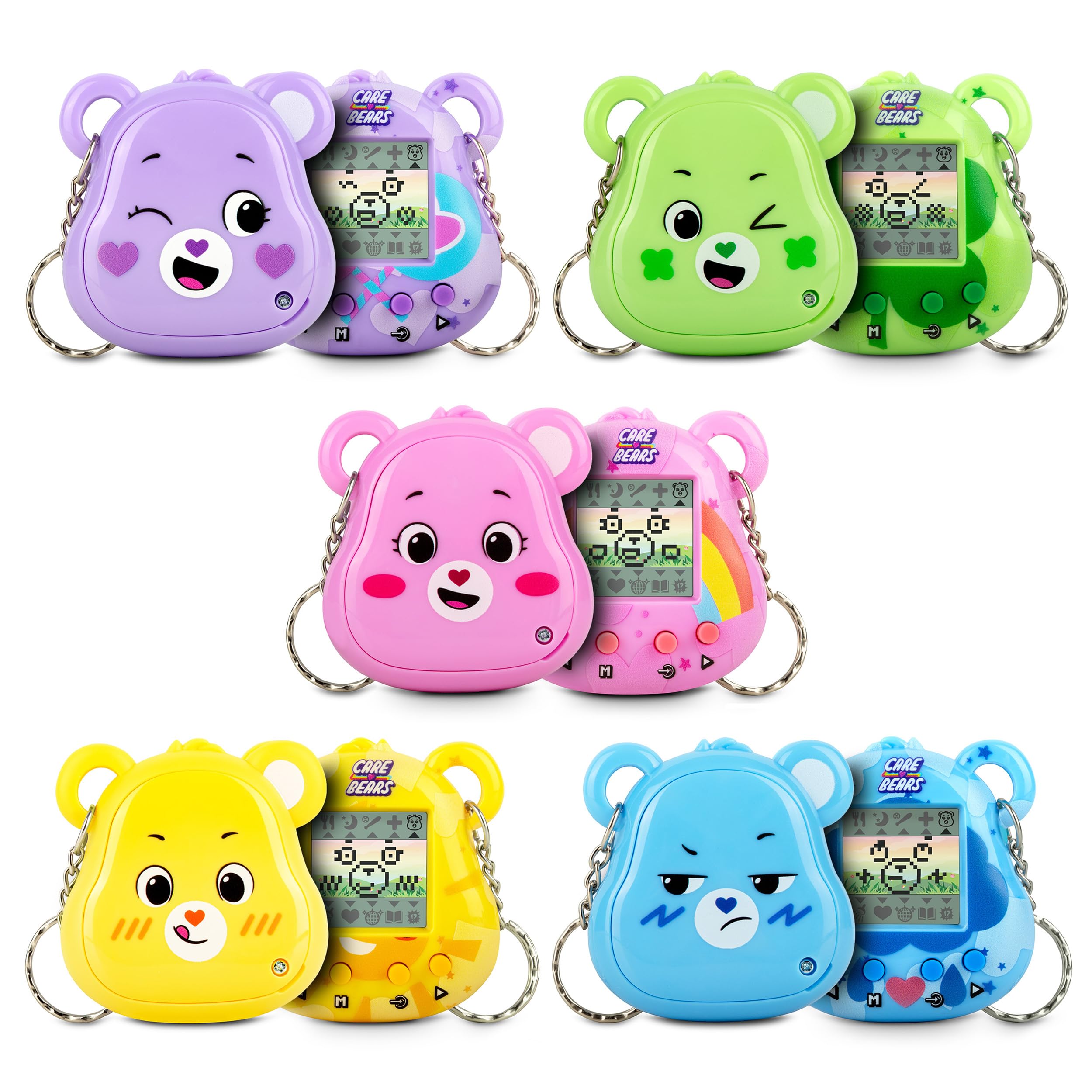 Care Bears Digital Pet Collection - Cyber Pet with Care Features, 1.4” Inch Screen, Handheld Interactive Virtual Pets for Kids, Collectible Electronic Toy, Battery Included
