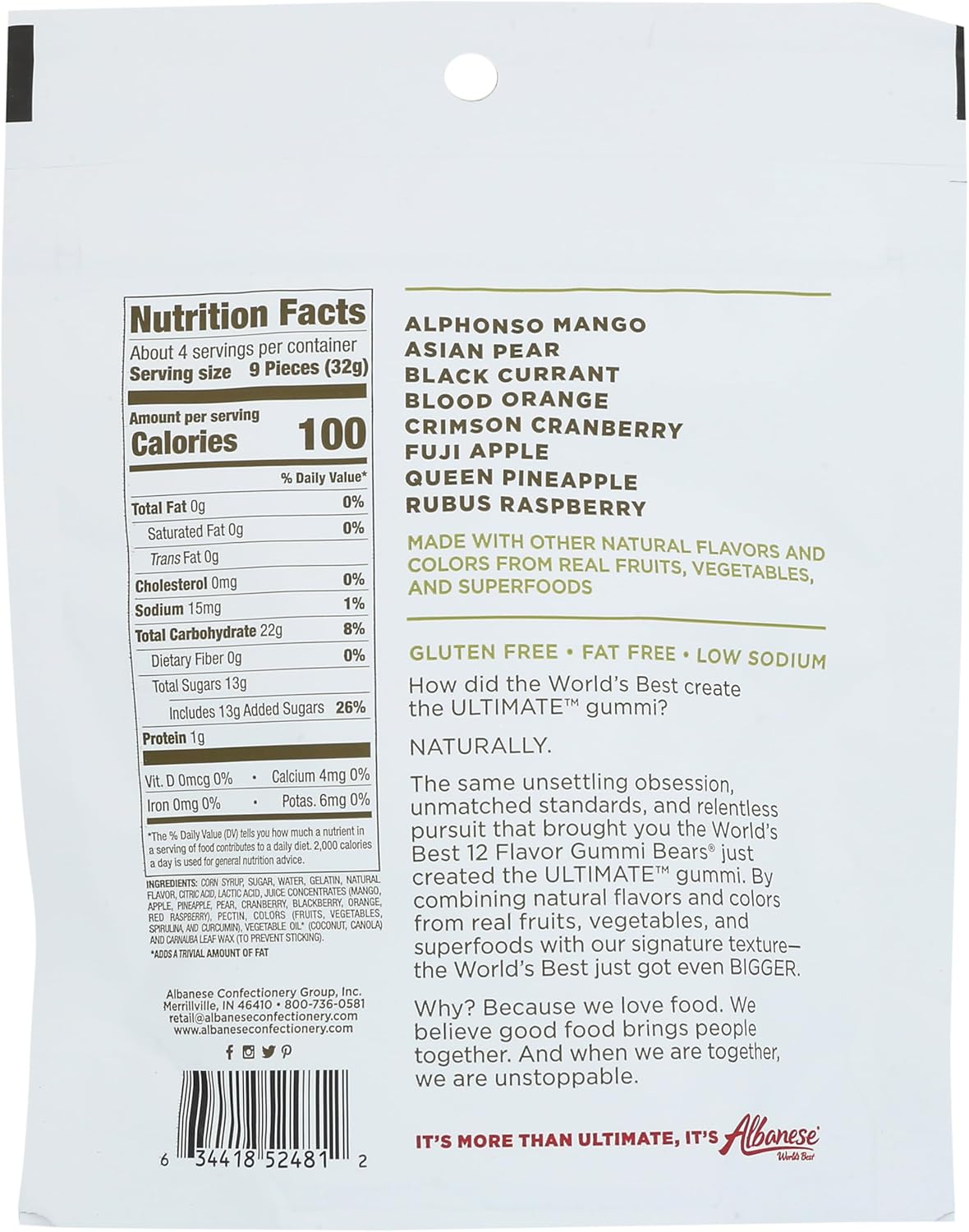 Ultimate 8 Flavor Gummi Bears