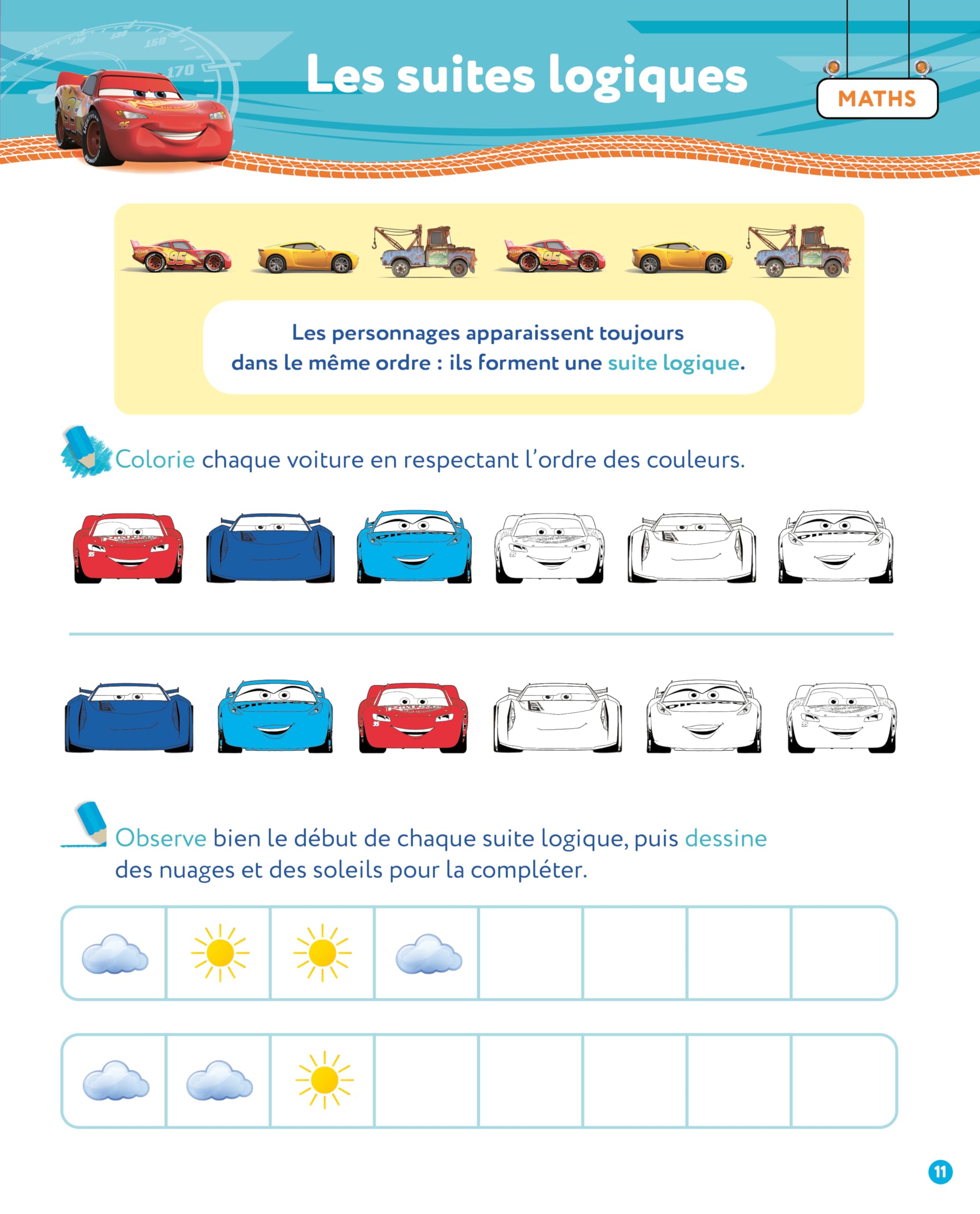 Disney - Cars - Mon année de Grande Section (5-6 ans)