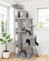 Globlazer F70 Pro Heavy Duty 70 Inch Cat Tree - Extra Large Tower with Hammock, Condo, Scratching Posts for Big Indoor Cats
