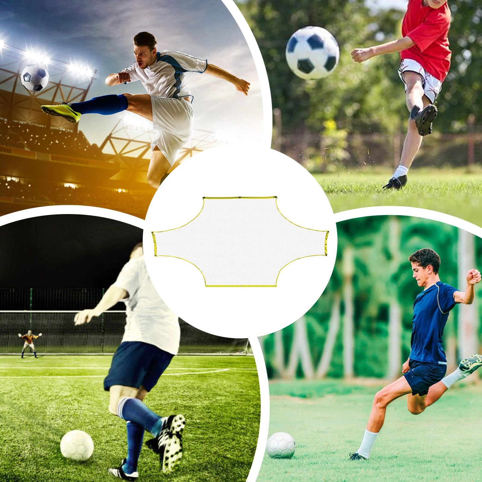 Red de práctica de fútbol, red de objetivo de portería de fútbol, equipo de entrenamiento de fútbol, red de objetivo de equipo de entrenamiento de fútbol profesional, red de polietileno de alta